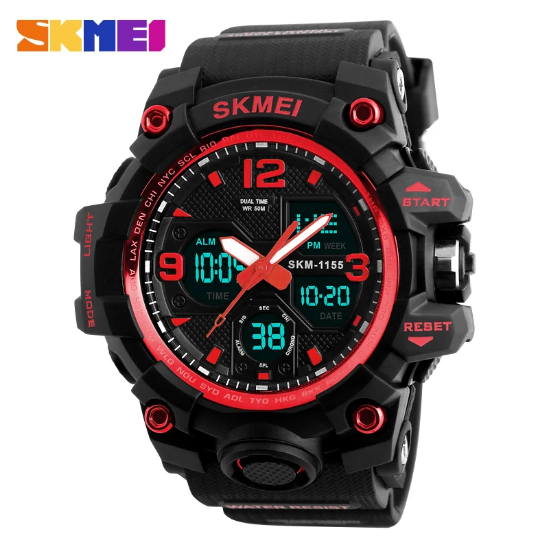 SKMEI 1155B спортивные цифровые часы цена светодиодные браслет Заводская оптовая продажа