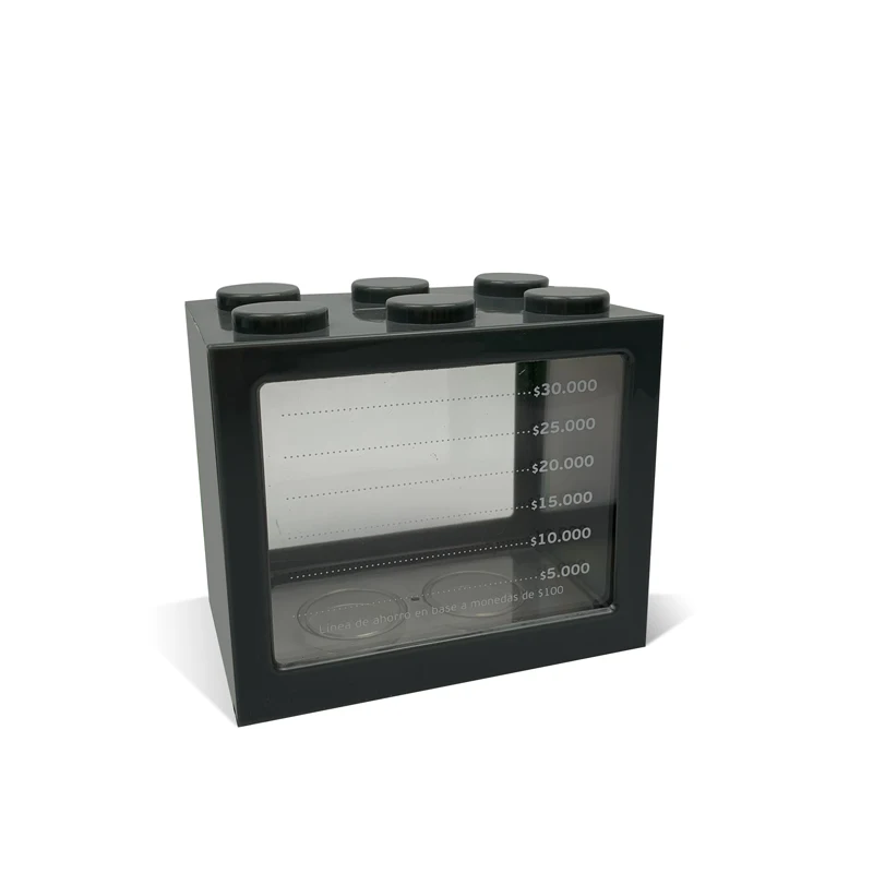 High quality plastic brick legos money box  coin bank christmas gift