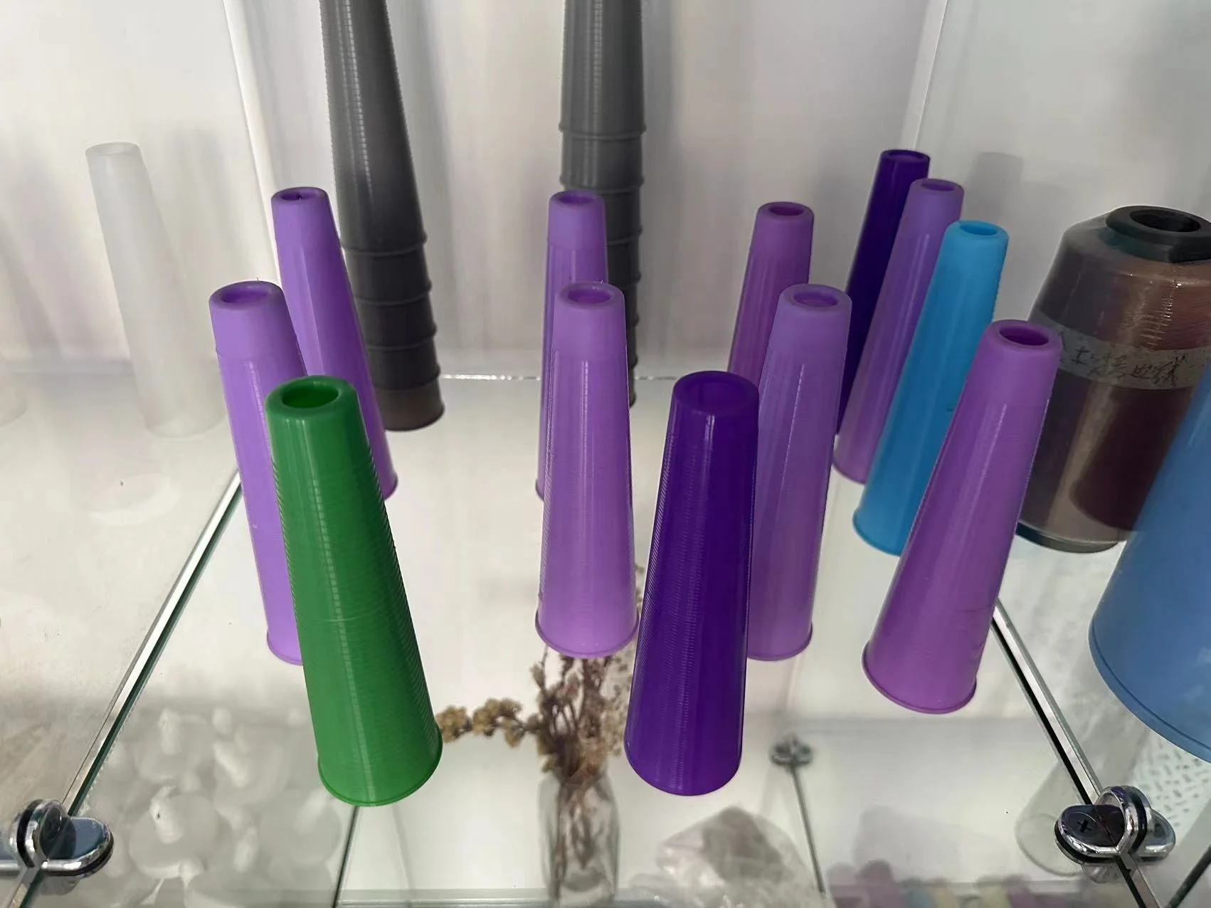 Abs Plastic Bobbin Cone-shape Spinning Spare Plastic Bobbin for Textile Spinning