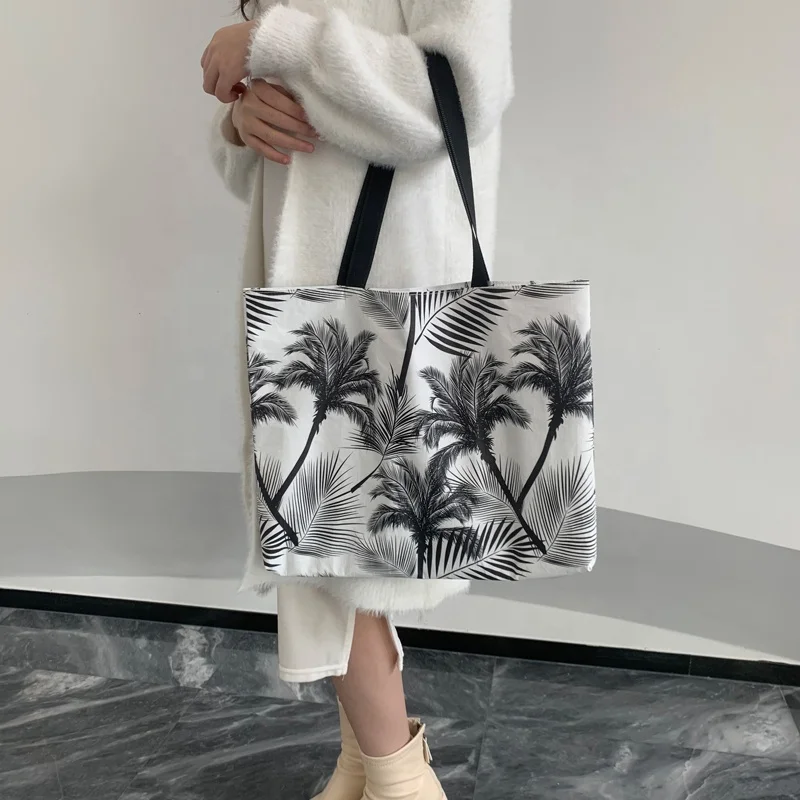 Wholesale Hot Sale shoulder bags and handle design Hawaiian Beach Bag washable and waterproof Eco-Fashion
