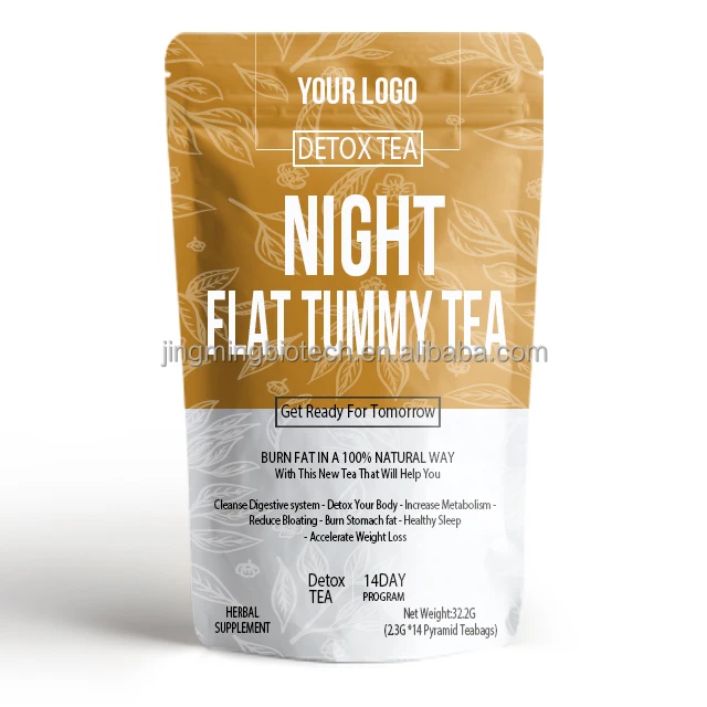 Customized Flat Belly Fat Burner Detox flat tummy keep fit cleanse slim green tea