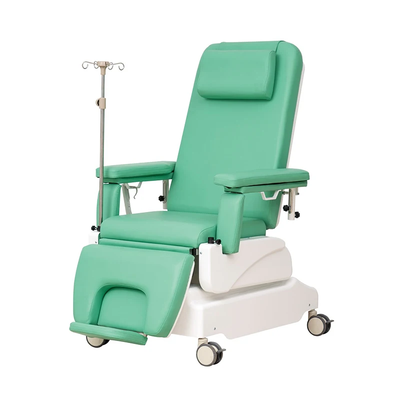 MN-BDC001B Electric Hospital Chemotherapy Infusion Phlebotomy Donation Collection Mobile Blood Donor Drawing Dialysis Chair