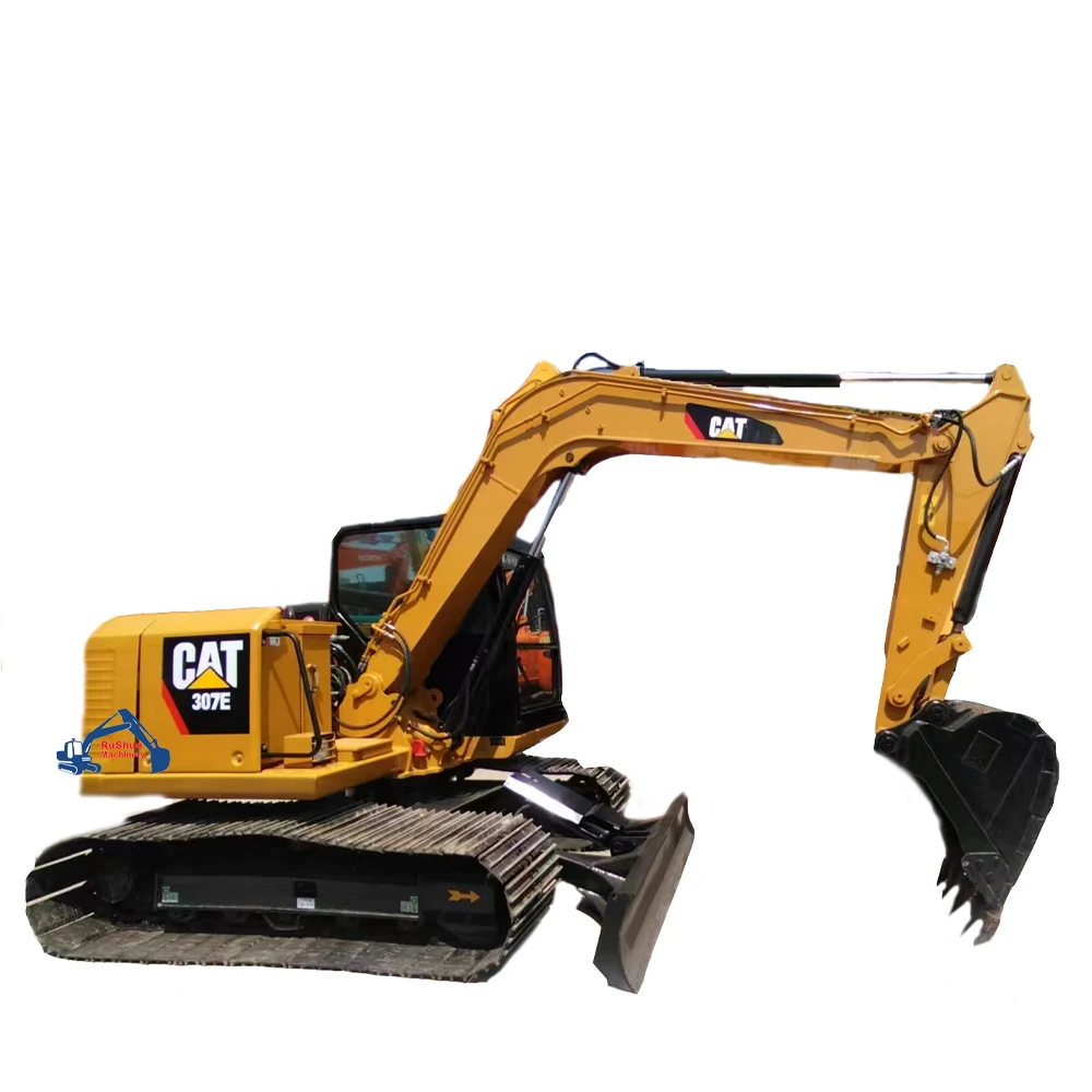 Used CAT 307E  excavator  small cheap 7ton excavators second hand Excavator For Sale