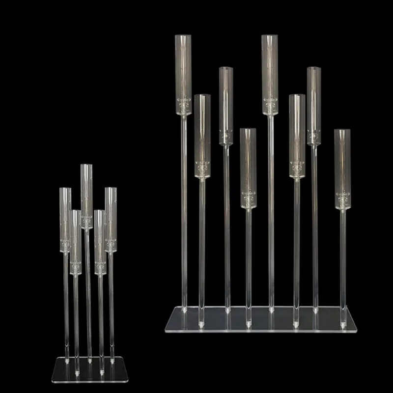 Wedding Decor Candelabra Wedding Centerpieces Table Decorations Cheap Candlestick Acrylic Candle Holder For Event Party Wedding