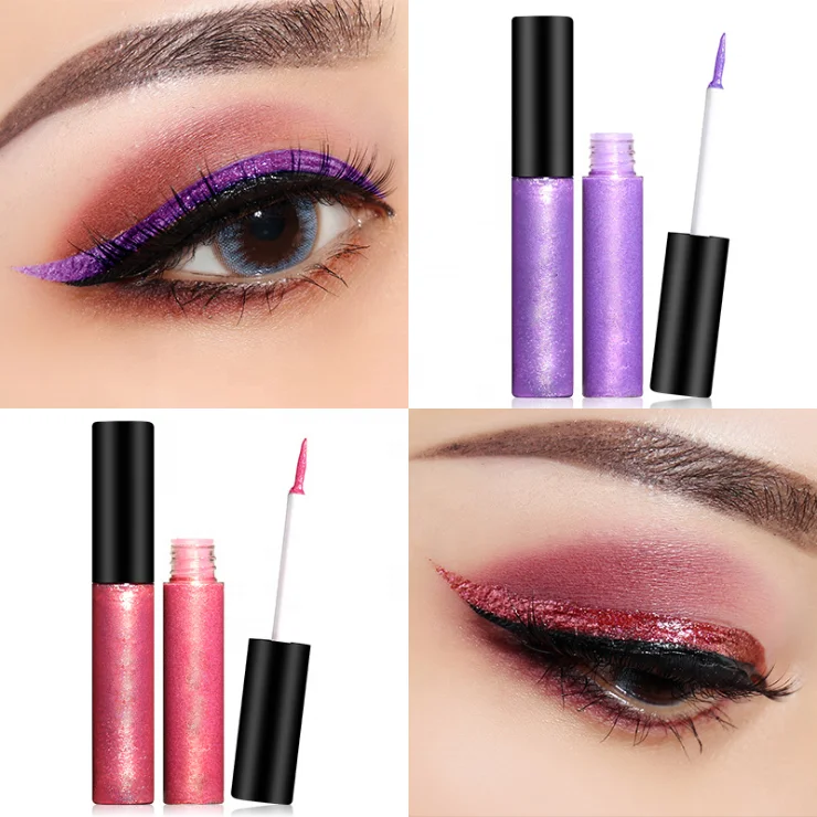 Wholesale Multicolor Glitter Eye Liner Private Label Liquid Eyeliner