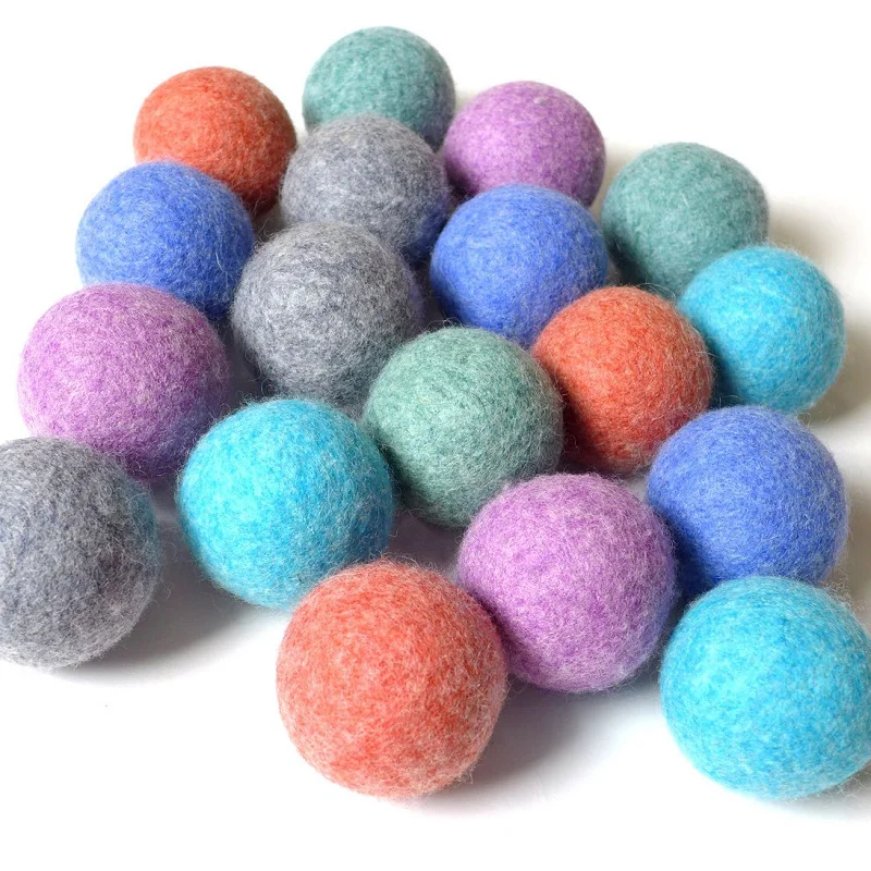 good-looking 7cm holiday decoration wool felt ball garland