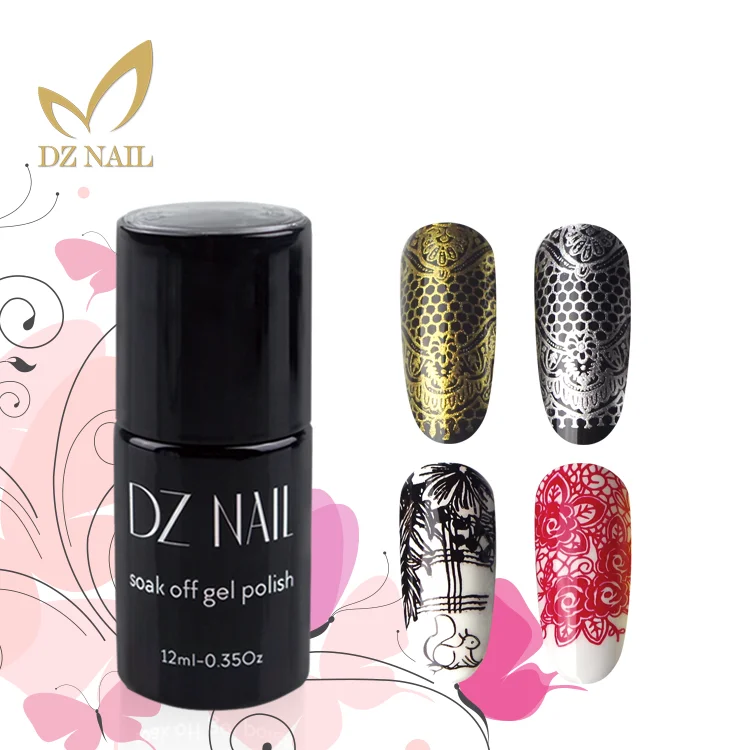 DZ nail factory manufacture 5g 15g 30g OEM private label gel nail uv stamping gel