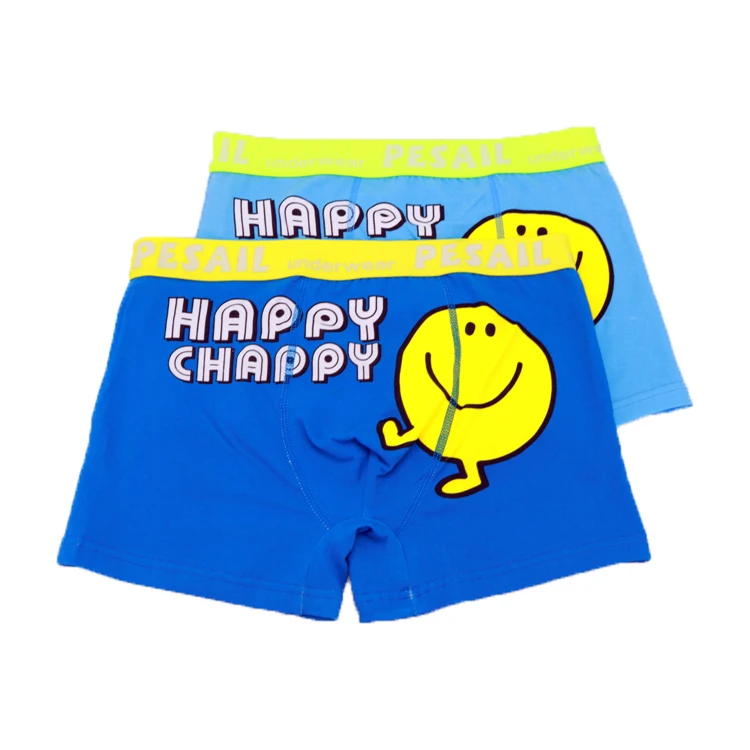 Hot selling high quality cartoon printed boys underwear boxer short