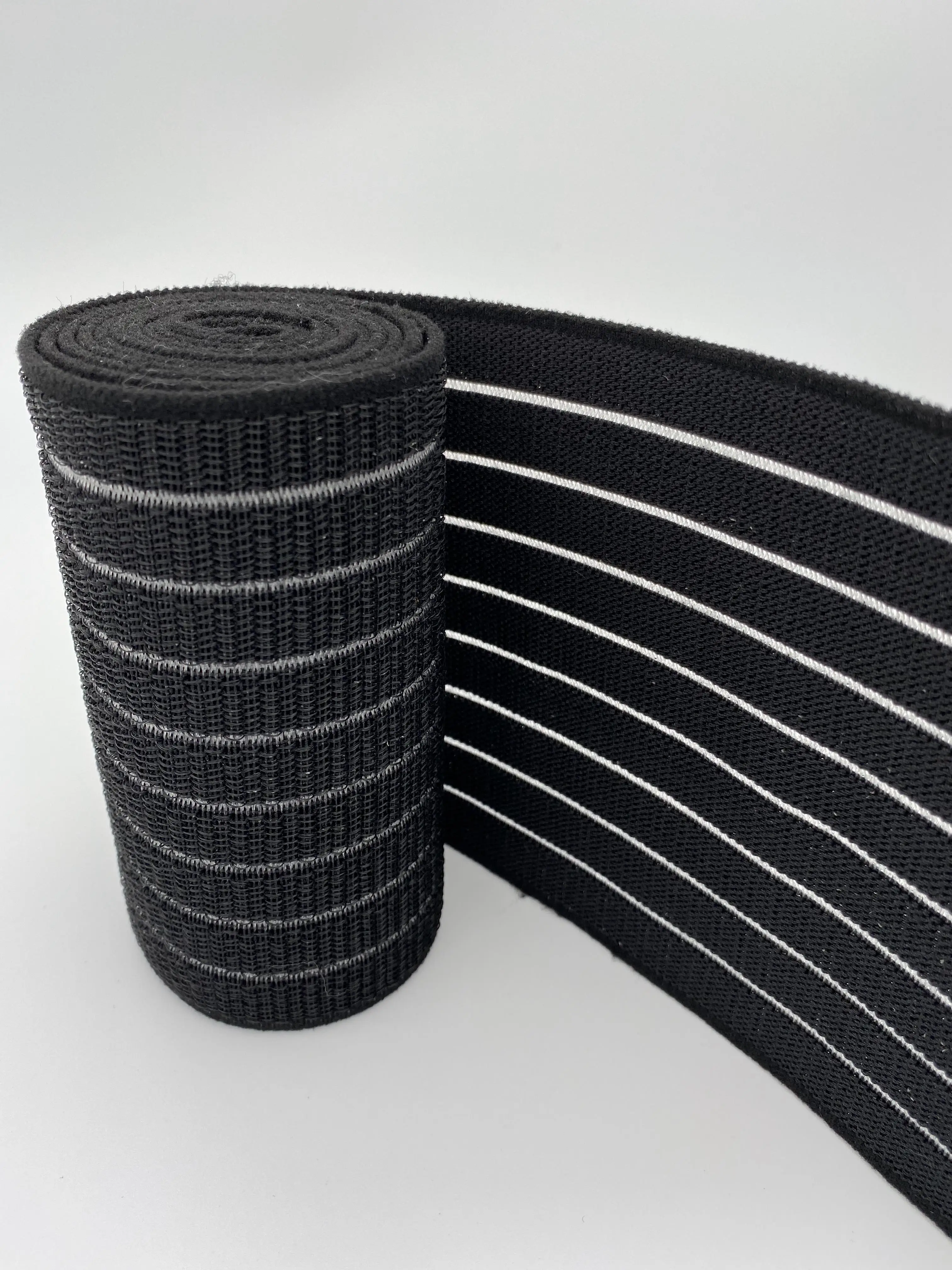 Custom Non Slip Waterproof Flat Belt Elastic Printed Strap Polypropylene Nylon Polyester Spandex Webbing