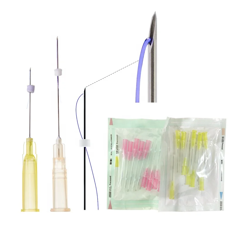 Wholesale face lifting medical skin tightening hilos smooth mono 27G 50mm sharp needle PDO thread