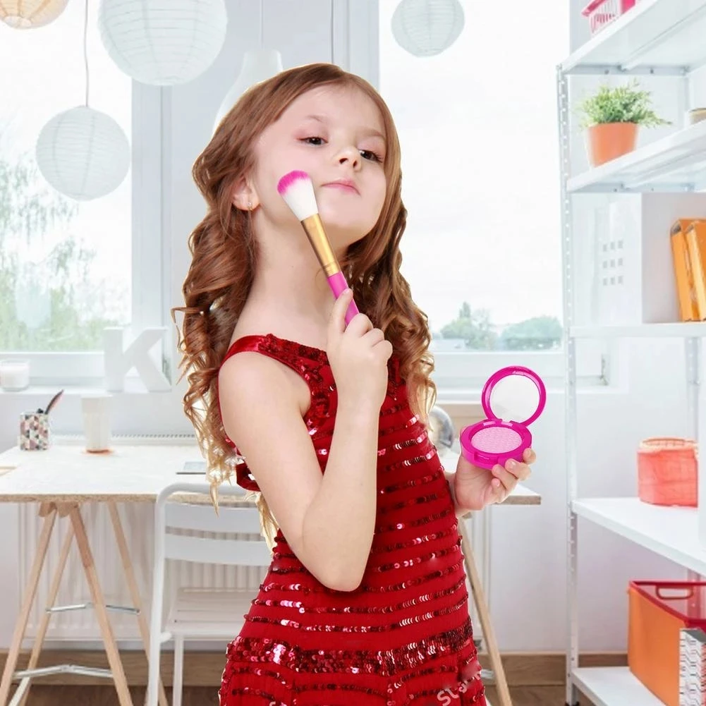 22Pcs Pretend Play Simulation Cosmetic Makeup Handbag Toys For Girls Children Educational Birthday Gift