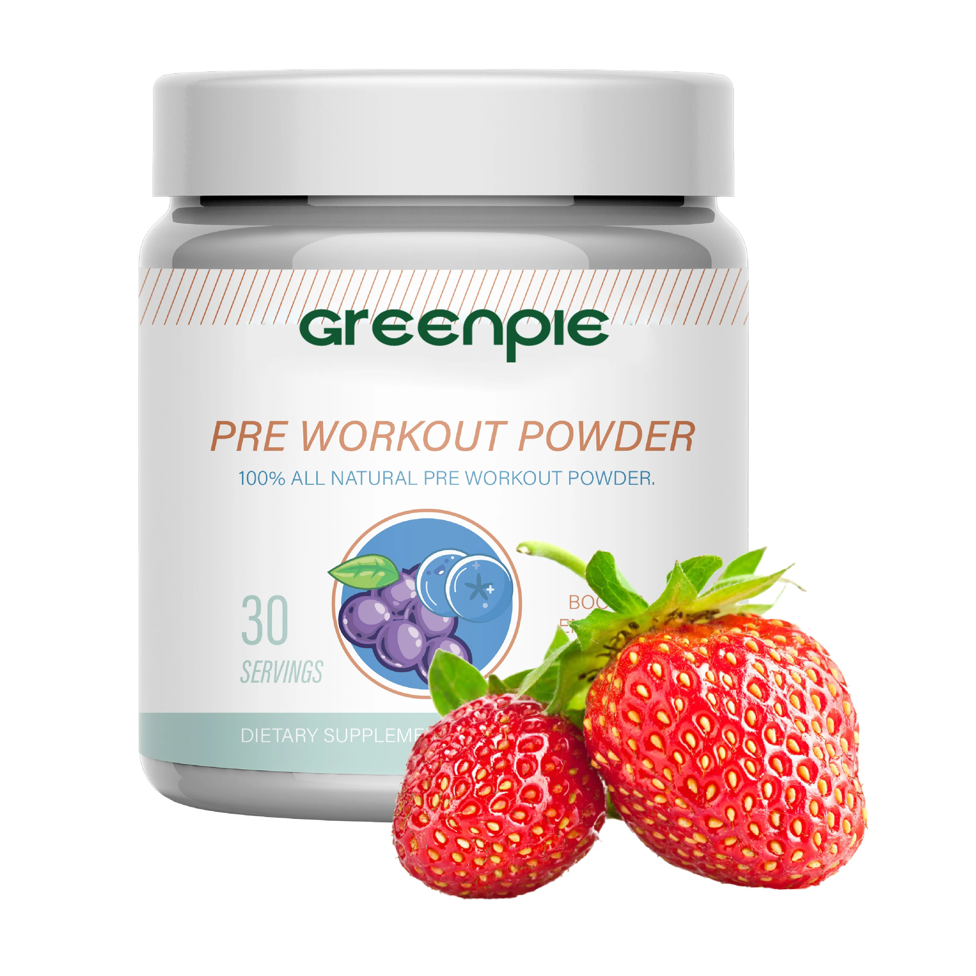 Greenpie Preworkout Energy Endurance Booster Powder Citrulline Arginine Sports Bodybuilding pre workout Supplement for Gym