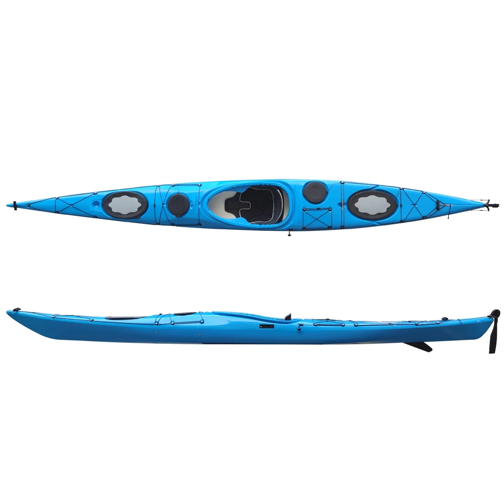 16.6ft sea kayak 5.01m Ocean Kayak Plastic Racing Kayak single canoe boat