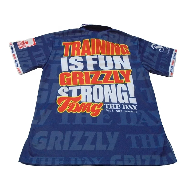 Breathable high quality custom full sublimation motorcycle jerseys Pit crew Polo style auto racing shirts