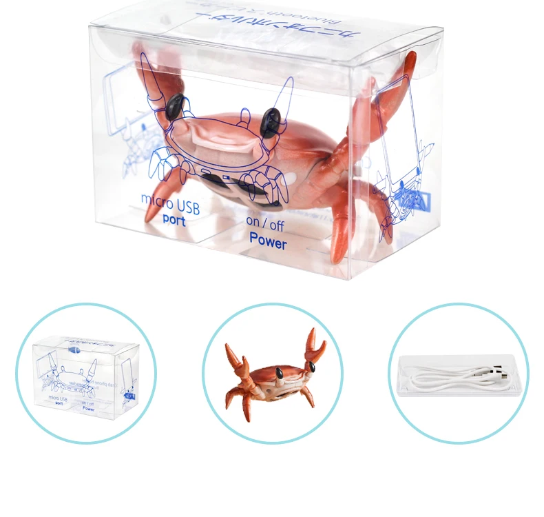 Creative Crab Shaped Desktop Mobile Phone Holder,  Muliti-function Mini BT Wireless Portable Speaker for Home Car Office
