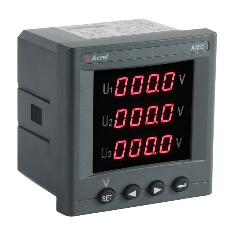Acrel AMC72-AI/C Programmable AC Single Phase Current Meter Digital Panel Meter LED Display RS485