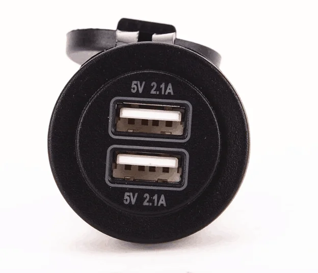 DC12V/24V 4.8A Waterproof dual USB Power socket
