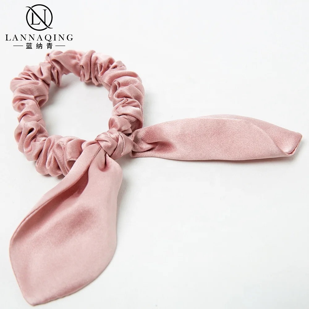 DIY Wholesale Fashionable Oeko 100% Silk Scrunchies Silk Sleep Scrunchie Pack Hair