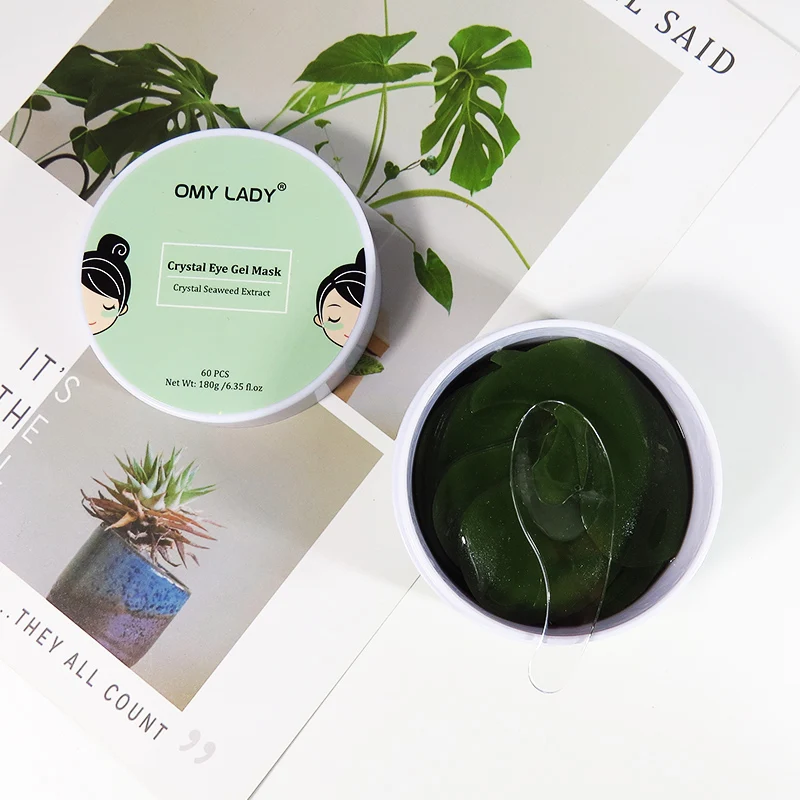 Private Label Custom Aging and Anti Wrinkles Collagen Crystal Eye Mask for Dark Circles