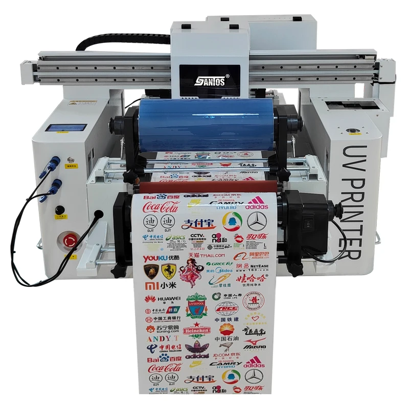 Wholesale 2 in 1 UV printer 6090 flatbed printing for wood phone case A3 UV dtf printing for Crystal labels