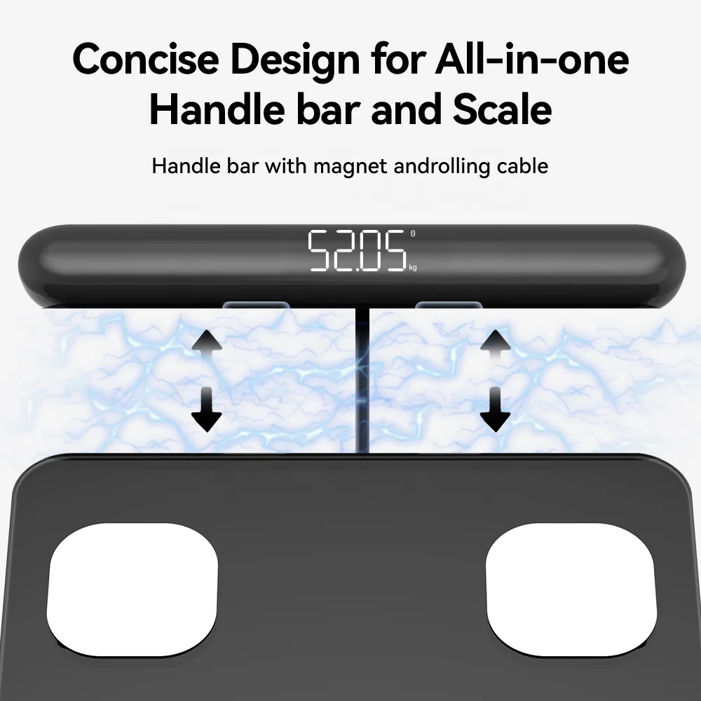 Smart Body Fat Scale Professional 8-electrode Bioimpedance Scale With Measurement Voice Broadcast And Printable Report