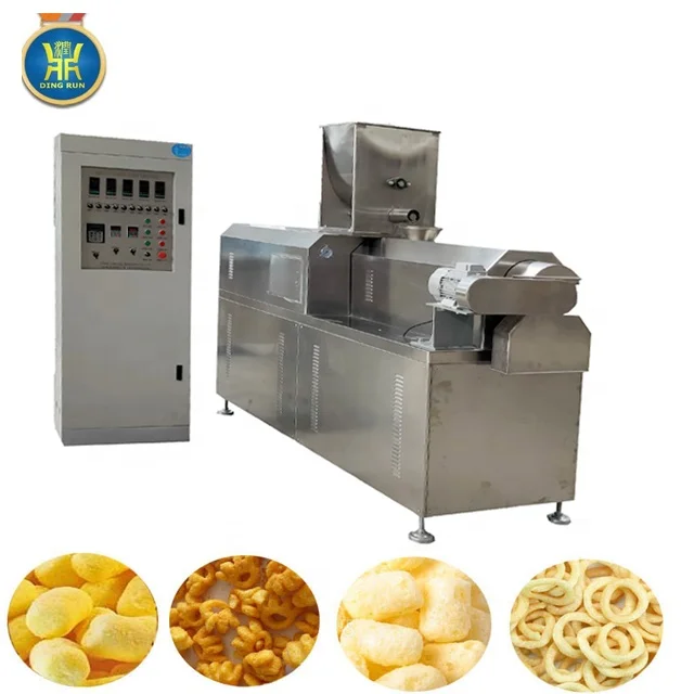 Corn Sticks Puffs Snack Processing Line Machine Complete Puffed Snacks Production Plant