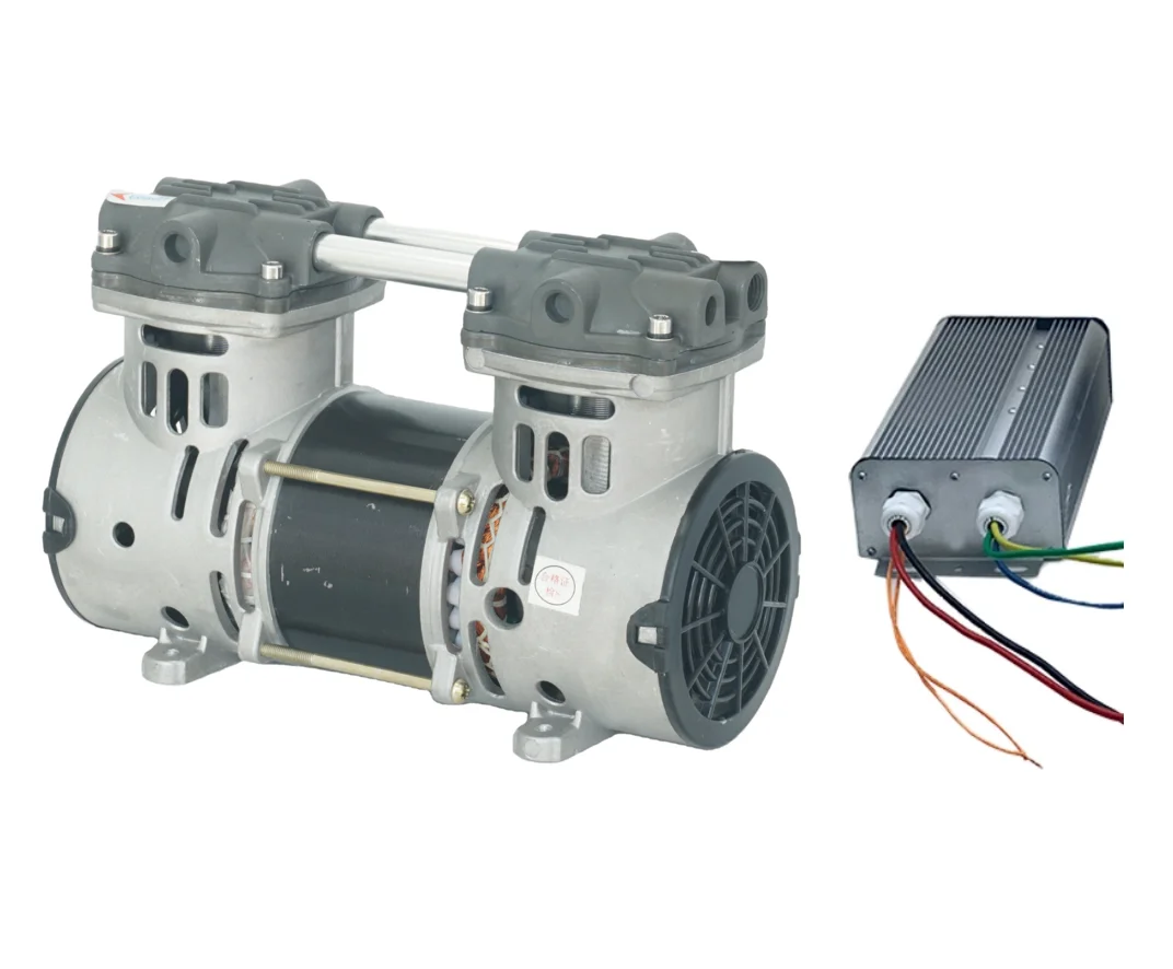 1HP 0.75HP silent 12 volt oil less air compressor head pump small