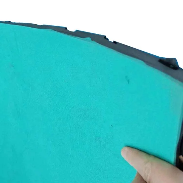 skidproof diamond/rhombus grooving pattern conveyor head pulley/roller/drum rubber coating