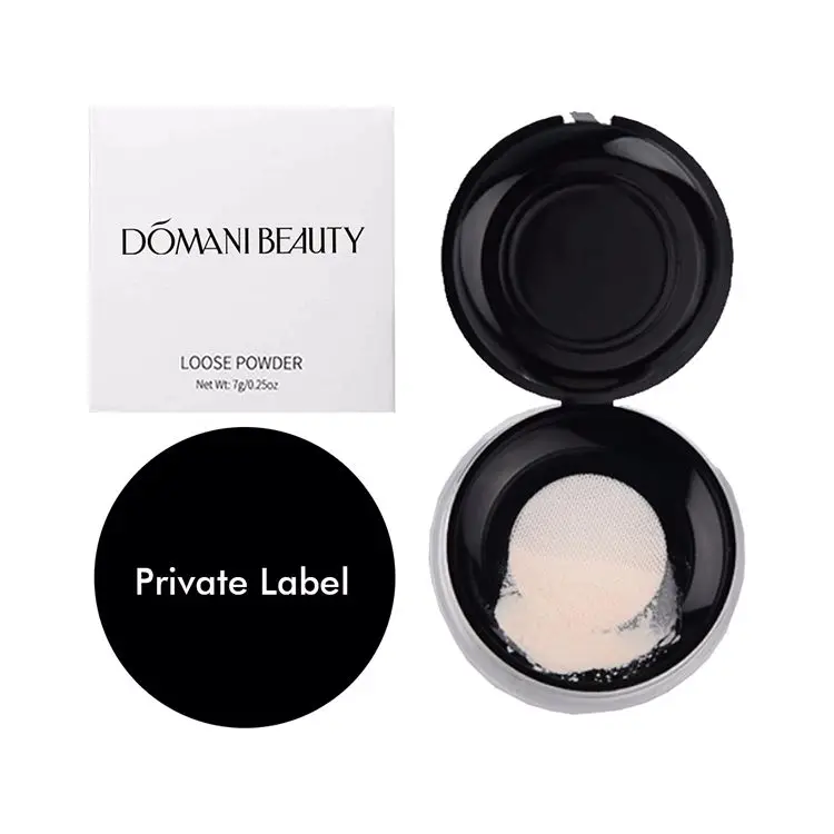 
LOW MOQ 8 Colors Oil Control Loose Powder Customized Makeup Setting Powder 