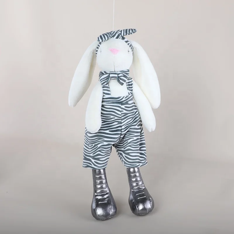Ready To Ship 2021 new desgin manufacturer Wholesale boot bunny toys for children kids super soft stuffed plush