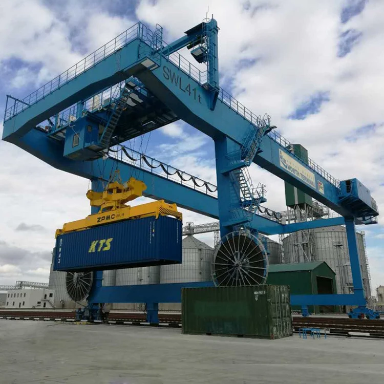 sea port container lifting crane 30 ton 40 ton RMG Crane rail mounted container mobile gantry crane 50 ton price