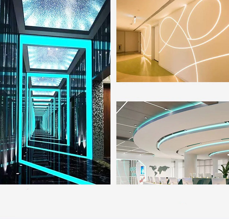 AC 220V LED Neon Flex Light 2835  round LED NEON LAMP IP65 PVC & Silicone Body 360 Degree Luminescence Outdoor Decoration