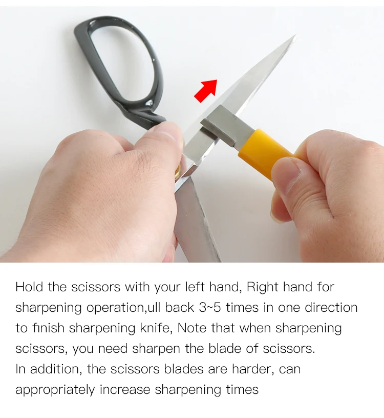 Tungsten Carbide Manual Portable Scissors Kitchen Knife Pocket Knife Sharpener