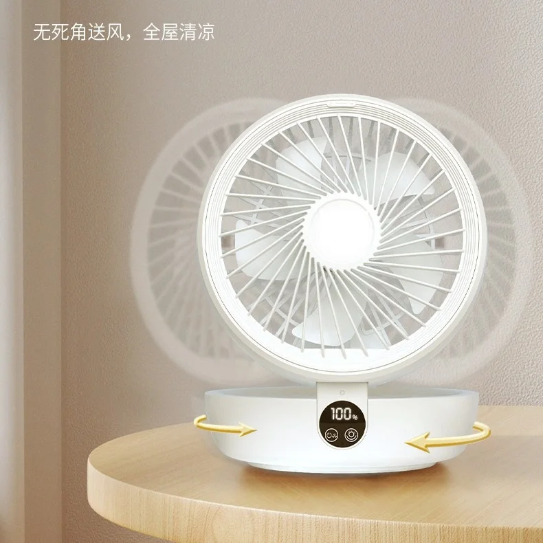 Silent for Home Office and Dormitory Smart Remote Control Wall-Mounted Small Air Conditioner for Air Charging  Electric Fan