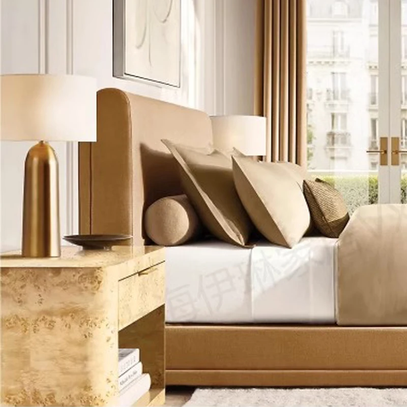 RH American Solid Wood Bedside Table Vintage Oak Tree Burr Craft Bedside Cabinet Bedroom Log Antique Drawer Locker Custom