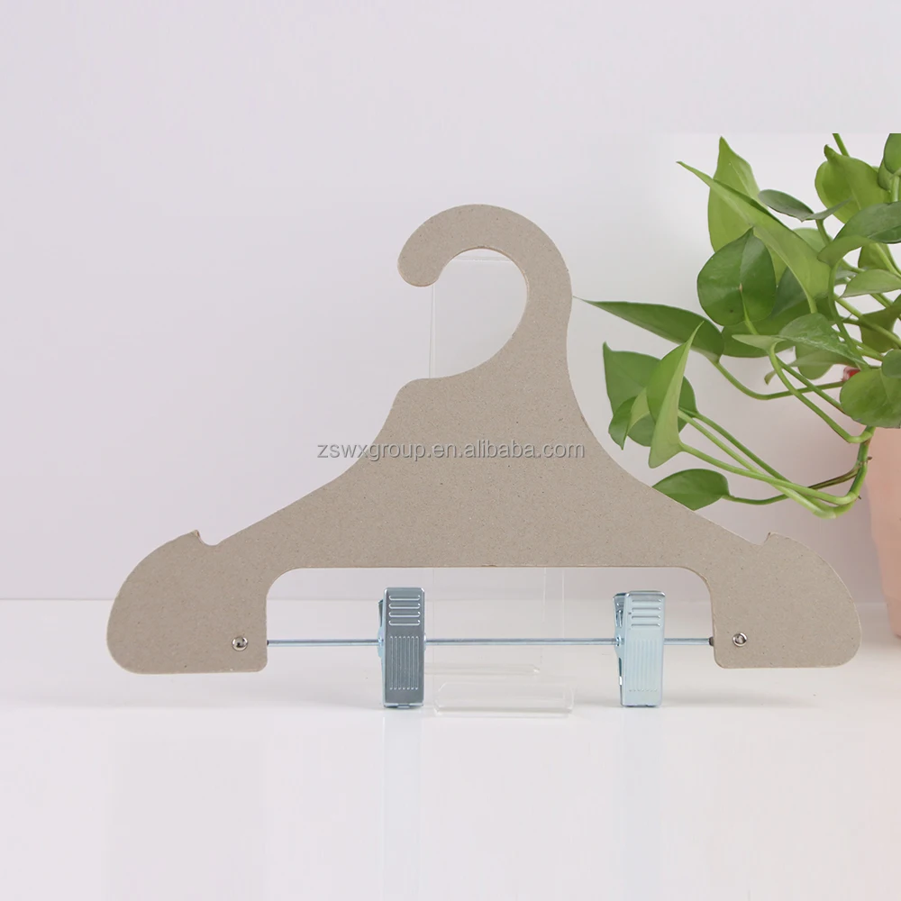 Clothes Skirt Clip Hangers for Pants Customize Printed Paper Aluminum Multifunction Wood Hanger for Clothing Bag Clips