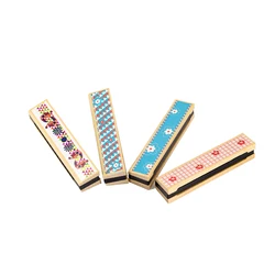 Wholesale Hot Sale Kids Musical Instrument Cartoon Wooden Mouth Organ Bee Mini Harmonica Chromatic