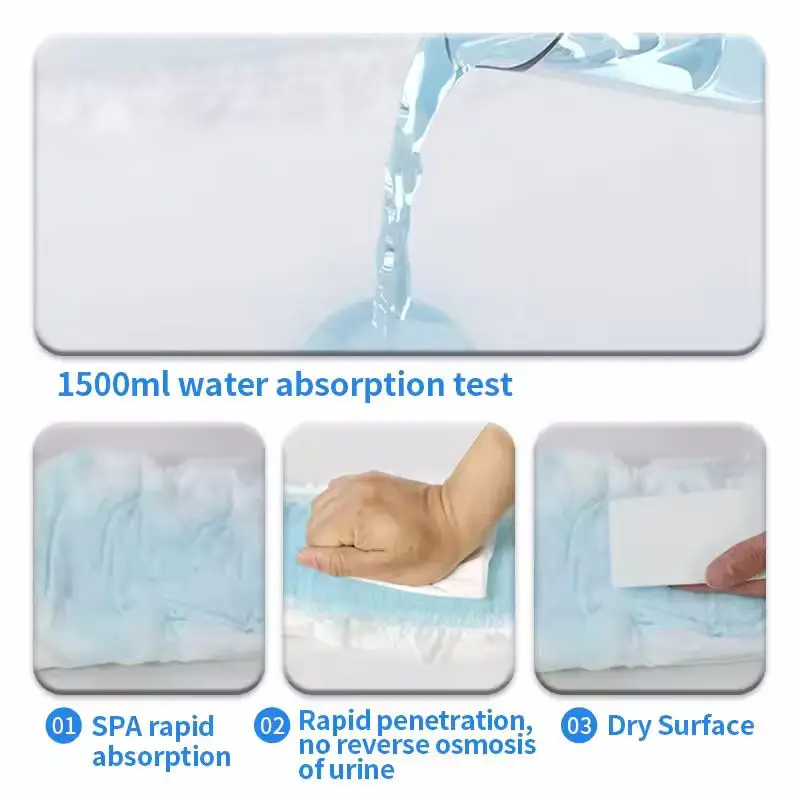 OEM ODM Waterproof Eco-Friendly High Quality Adult Diapers Washable Adult Nappies Diapers Adult Pull Up Diaper