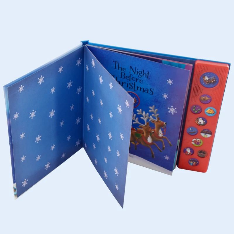 2024 New custom High Quality Customized Printing Children Button Sound Book  Educational Toy Book