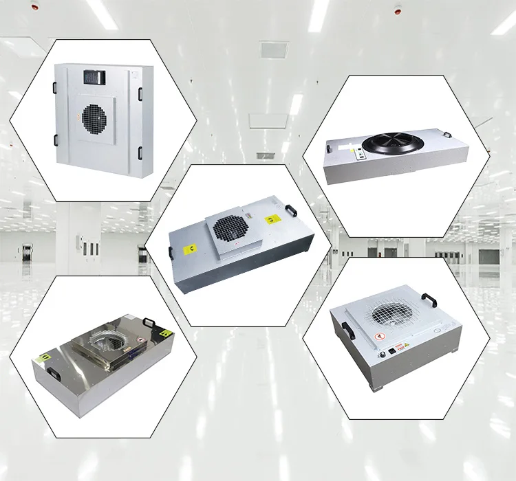 Cleanroom System FFU with High Efficiency 99.99% Hepa Filter Made in China Clean Room