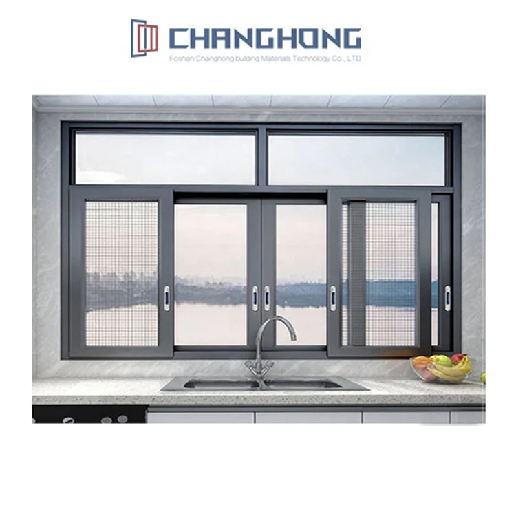 Newest Big View Aluminum Sliding Windows Hurricane Impact Sliding Windows Big View Sliding Windows