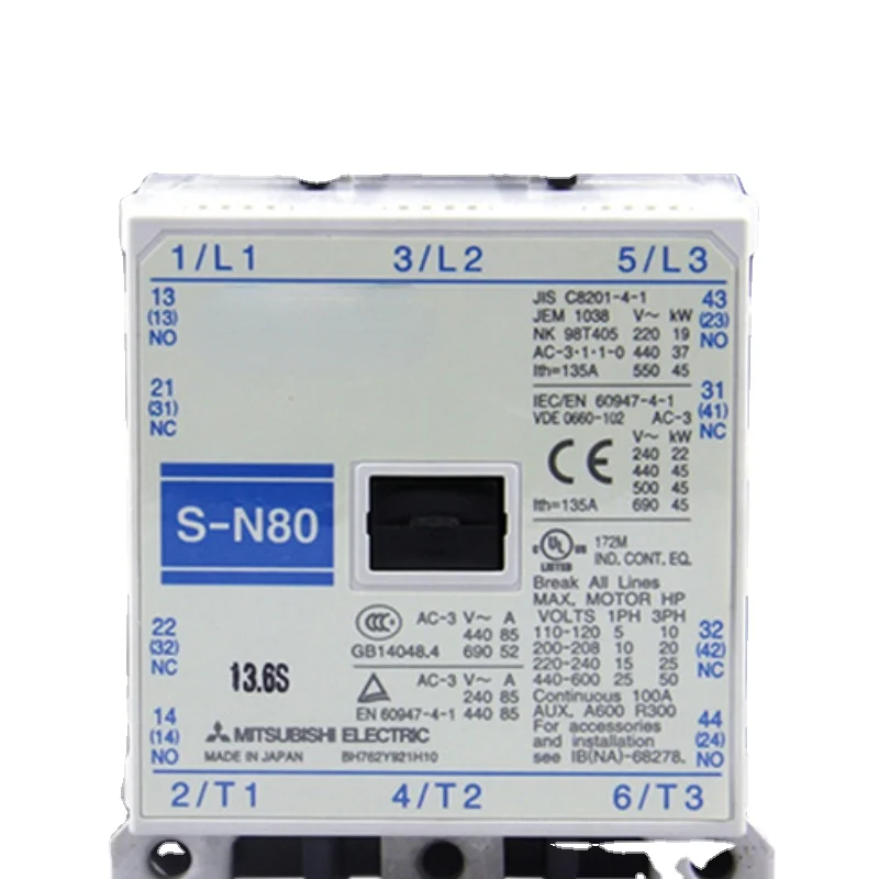 Original genuine AC 380V Contactor S-N50 S-N65 S-N80 S-N95 coil voltage AC110V 220V 380V 440v