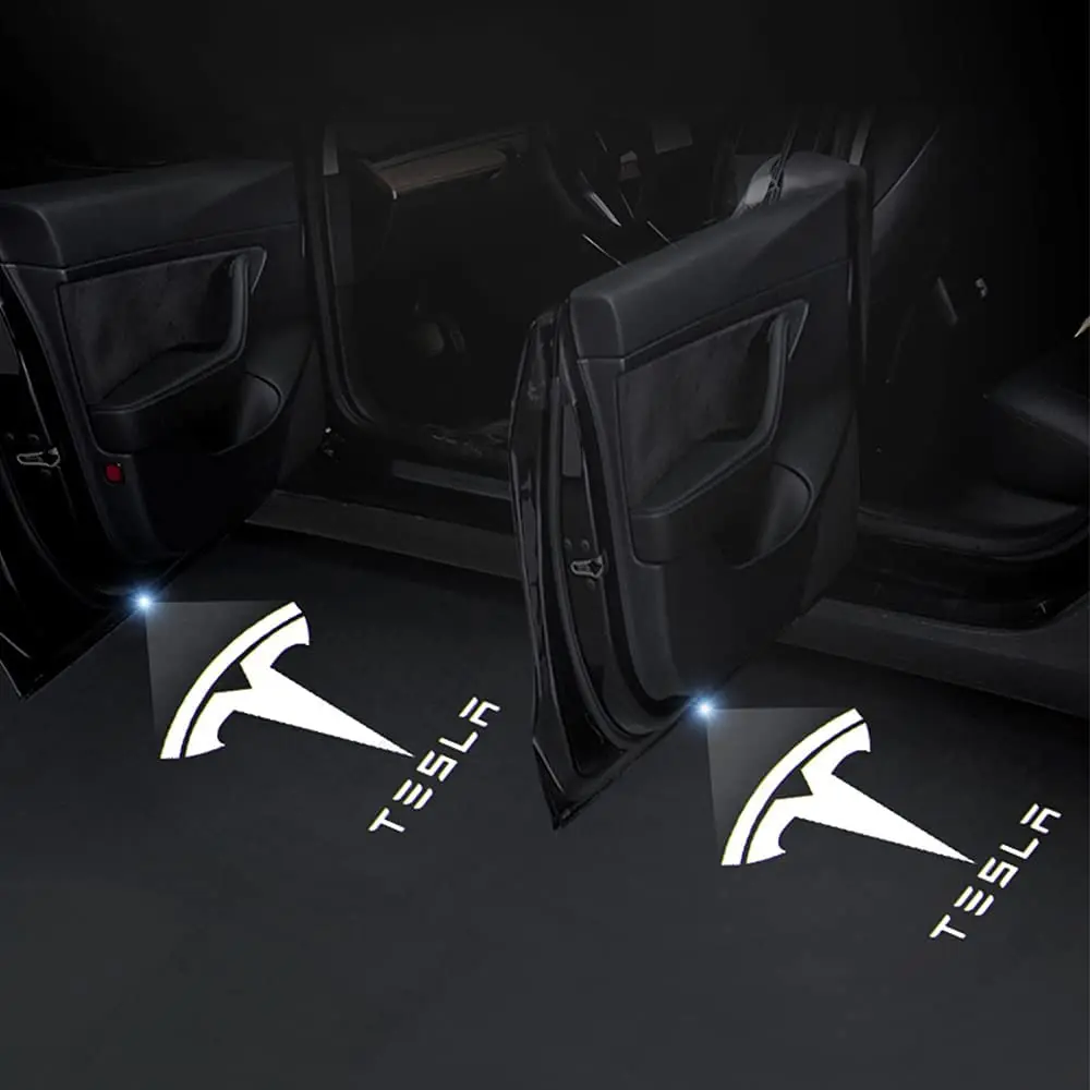 Ultra-Brights Logo Projector  Car Door Puddle  Lights for Tesla Model 3 Y