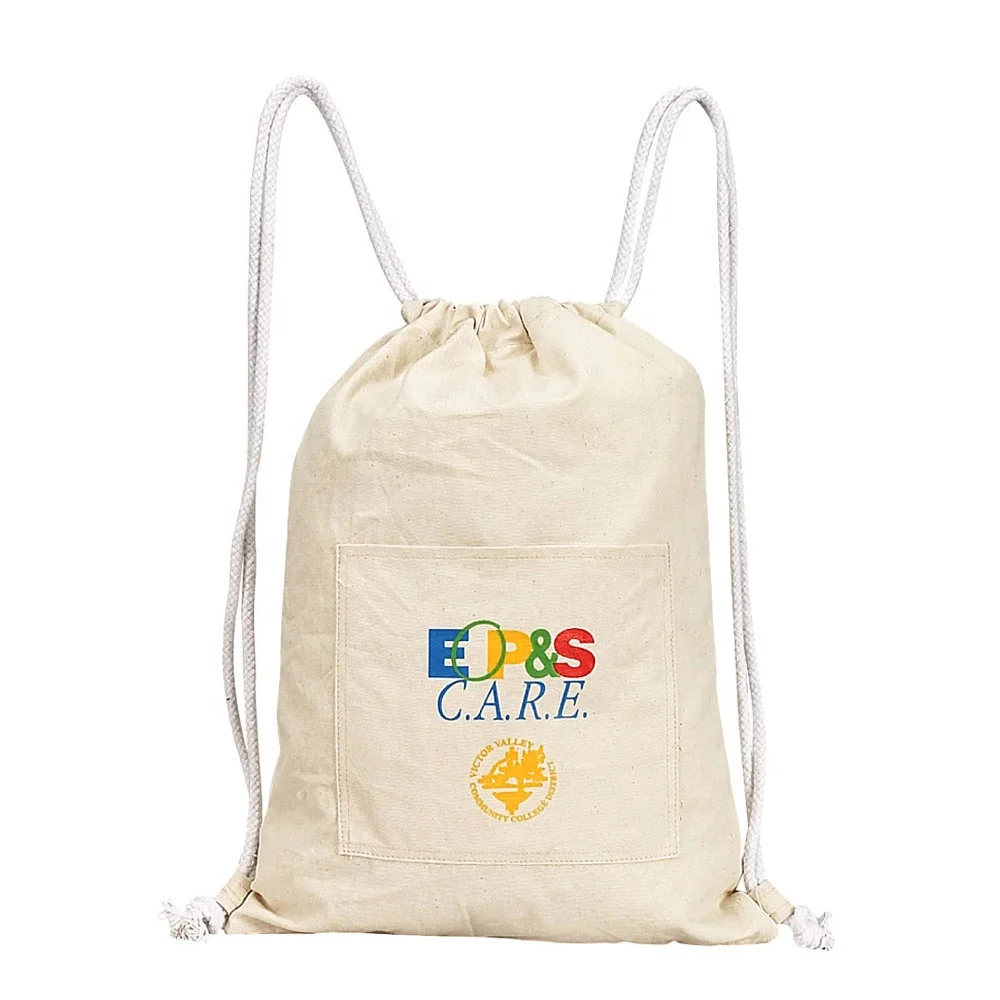 Индивидуальный принт, рекламный органический муслиновый хлопок/холщовый мешок на шнурке