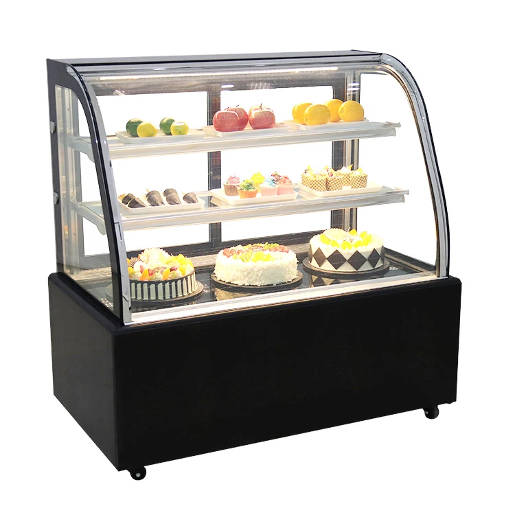 1.2m cases open bakery showcase mini cake display refrigerator