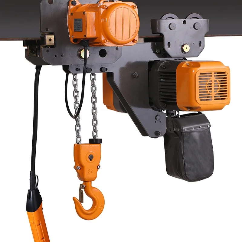 Single Chain electric hoist 2 ton hook chain Operation Low clearance electric rope hoist