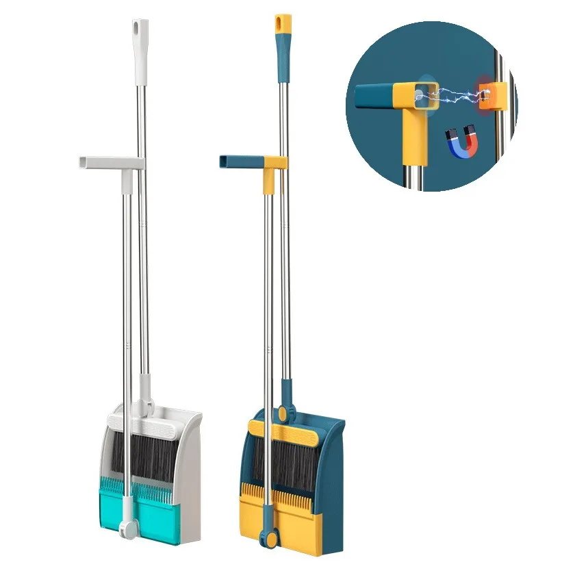 Multi Durable Creative Easy Cleaning Dustpan with Magnet Handle and Broom Set