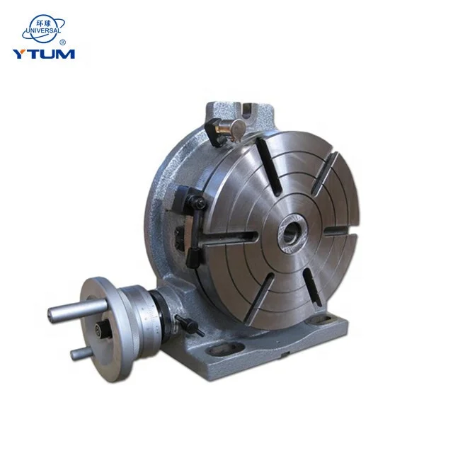 
famous brand Universal T13250B Hor.&Vert.4th axis tilting motorized welding CNC index Rotary Table 250mm 