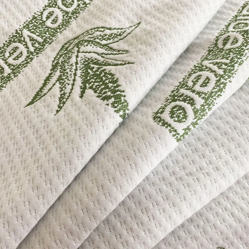 Высококачественная мягкая жаккардовая вязаная латексная ткань с алоэ вера, матрас, тикающая ткань, наволочка, ткань