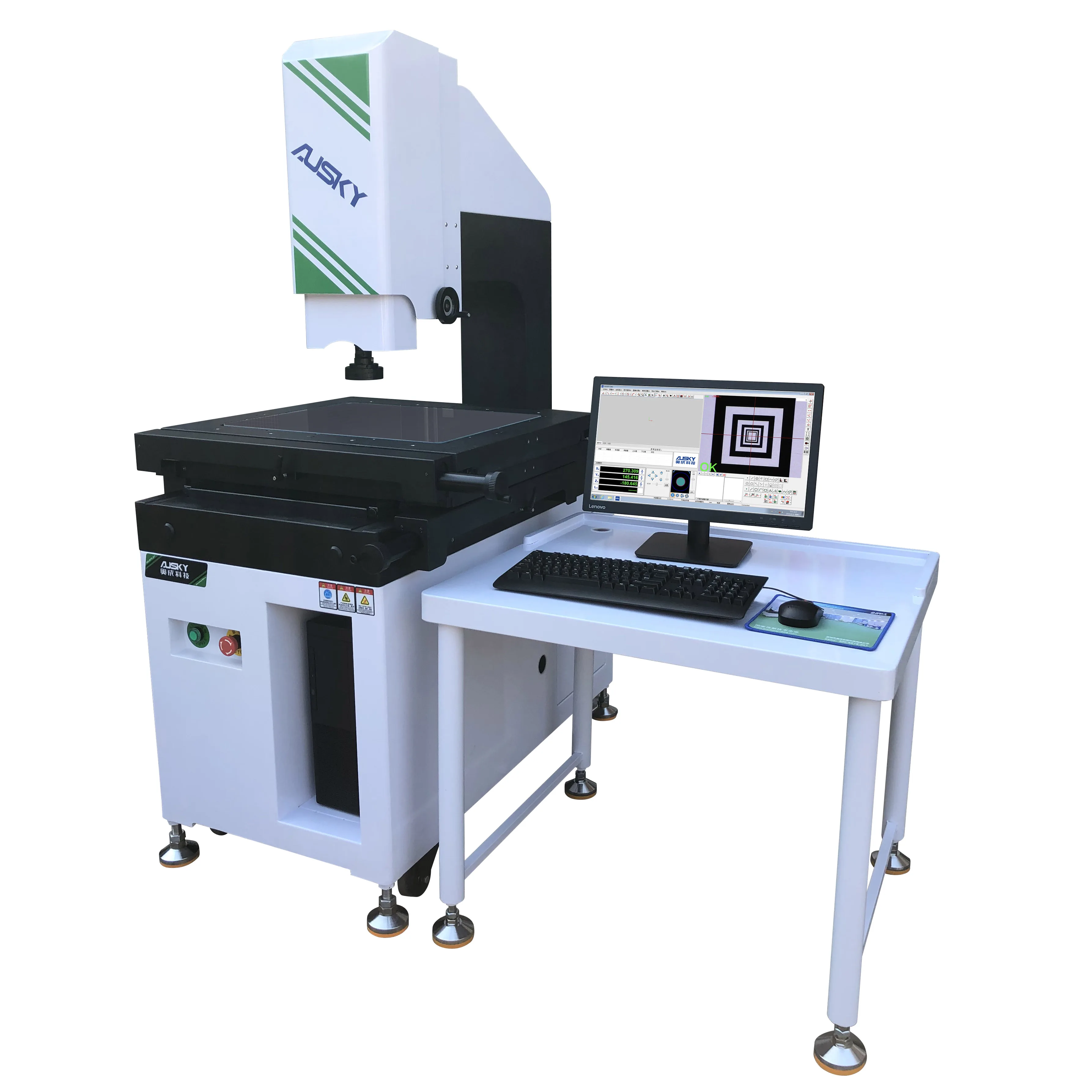 AUSKY High Accuracy Large Range 2D 3D Video Measuring Machine For Metrology Measurement